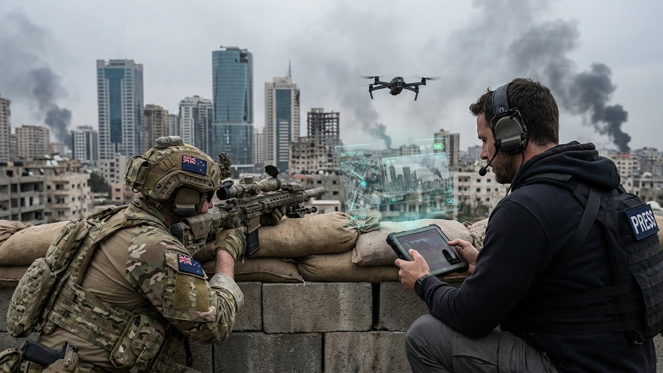 Soldier with Drone Tech