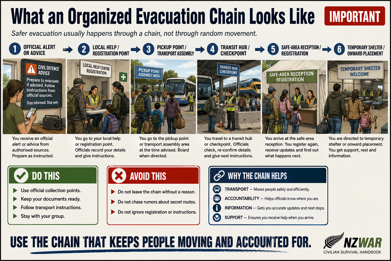 NZWAR Civilian Survival Handbook – Printable Action Cards
