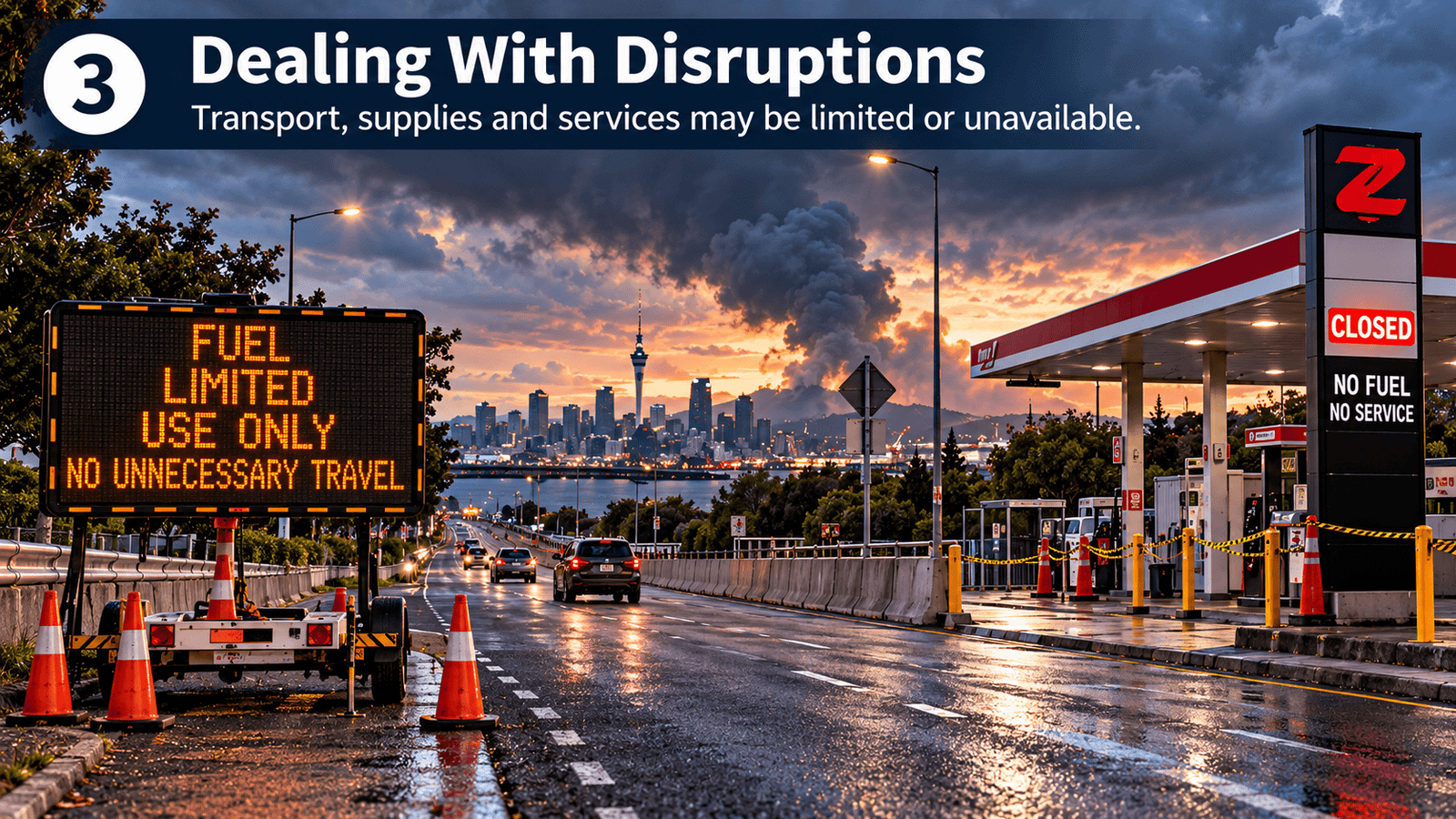Conceptual street-level emergency fuel reserve for neighbourhood generators